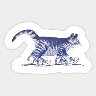 B KLIBAN FAT CAT SNEAKERS CRAZY Sticker